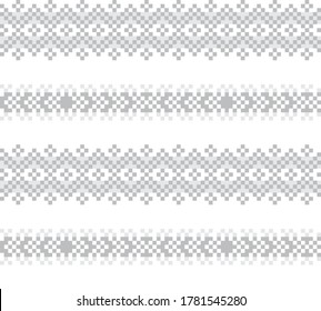 White Christmas fair isle pattern background for fashion textiles, knitwear and graphics