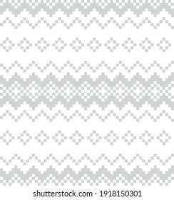 White Christmas fair isle pattern background for fashion textiles, knitwear and graphics