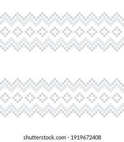 White Christmas fair isle pattern background for fashion textiles, knitwear and graphics