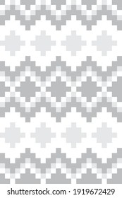 White Christmas fair isle pattern background for fashion textiles, knitwear and graphics
