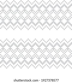 White Christmas fair isle pattern background for fashion textiles, knitwear and graphics