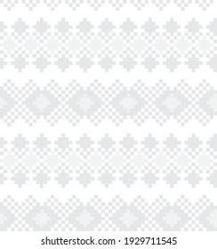 White Christmas fair isle pattern background for fashion textiles, knitwear and graphics