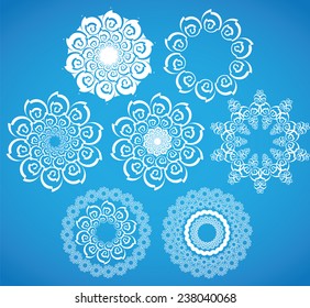 white christmas snowflake symbol