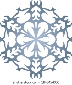 White Christmas Snowflakes vector design for print or use as poster, card, flyer or T Shirt