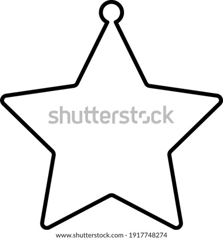 Similar – Shiny white Christmas star on red background, minimal concept