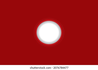 white christmas tree decorations Red background with red ribbon bow. holiday fun concept