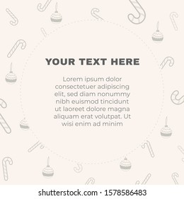 White Christmas vector background with space for text