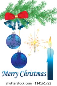 White Christmas. Vector illustration.