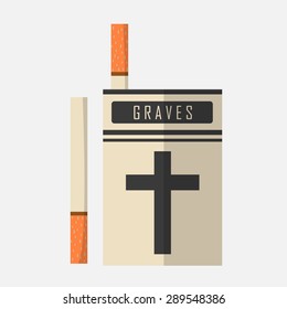 White cigarette box, Smoking is dead.