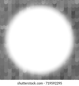 white circle abstract. grey tile background pattern. monochrome halftone effect. grunge texture. vector illustration