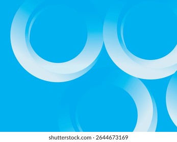 Fundo de padrão abstrato círculo branco com gradação, destacando-se no fundo azul brilhante. Ideal para designs gráficos animados e limpos, apresentações ou elementos digitais.