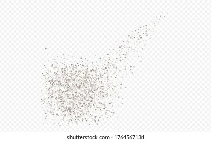 El Círculo Blanco Arte Fondo Transparente. Diseño de salpicaduras vectoriales. Postal con efecto de punto plateado. Patrón moderno espumoso.