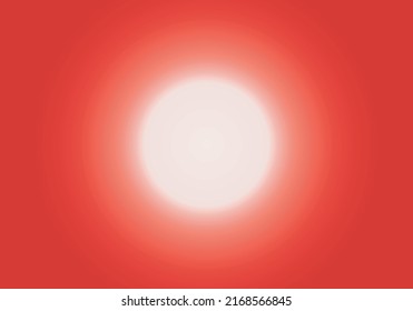 
White circle background on red gradient background