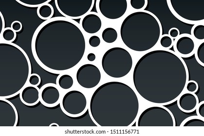 white circle backgroung texture pattern black and white textile print minimal graphic vector repeating module