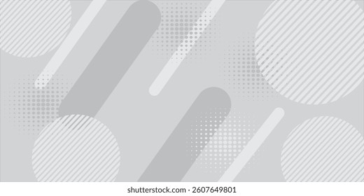 white circle banner background. Abstract vector graphic design banner pattern background template