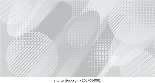white circle banner background. Abstract vector graphic design banner pattern background template