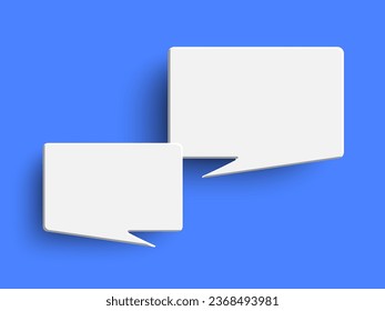 White circle blank speech bubble isolated on green background. Thinking sign symbol with blank space for text, quote, message. Minimal social banners, price tags, stickers, posters, badges.