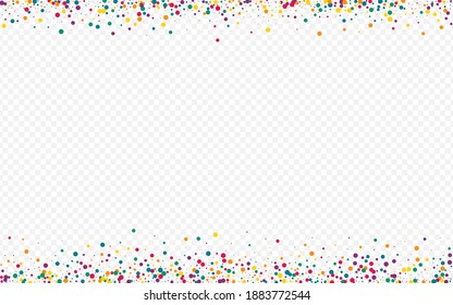 White Circle Christmas Transparent Background. Flying Shine Postcard. Independence Polka Banner. Rainbow Round Celebration Wallpaper.