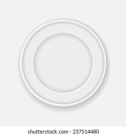 white circle frame for your photo  or picture with shadow