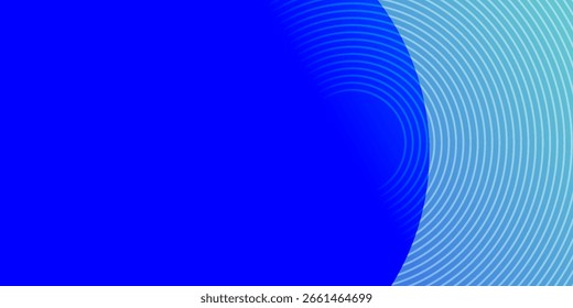 Weißer Kreis geometrisch blauer abstrakter Hintergrund. Vektor