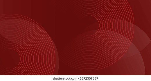 Fondo abstracto rojo geométrico de círculo blanco. fondo de patrón eps10
