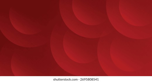 White circle geometric red abstract background. Modern