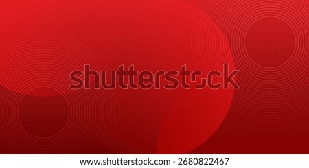 White circle geometric red abstract background. vector