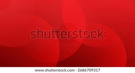 White circle geometric red abstract background. vector