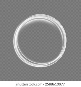 White circle glowing light explodes on a transparent background. Png sparkling magical dust particles, bright Star. Transparent shining sun, bright flash, png, effect, wave,neon,line.