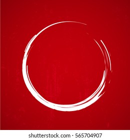white circle grunge element 