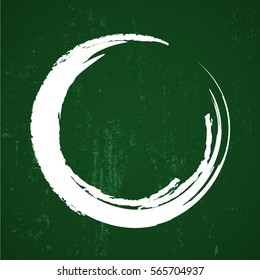white circle grunge element 