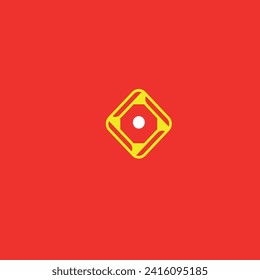 white circle inside yellow wheel