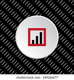White circle on a black background. no signal