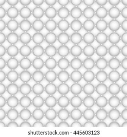 White circle seamless background. Abstract dotted background. Vector Illustration.