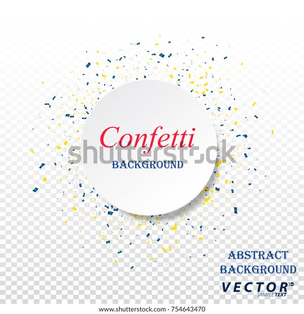 White Circle Text On Square Background Stock Vector (Royalty Free