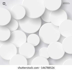 White circles background