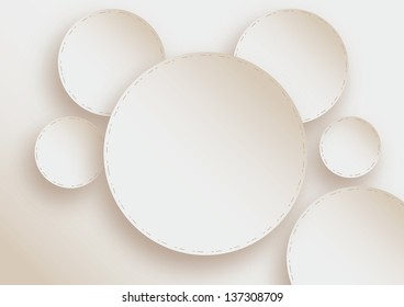 white circles with dashed lines