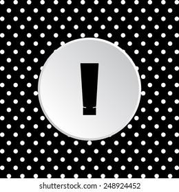 The white circles on a black background. tube for cream or another cosmetic remedy , vector illustration, EPS 10