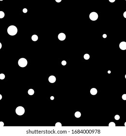 white circles on a black background.vector.pattern
