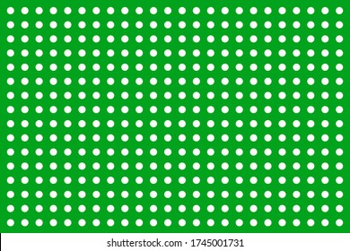 Círculos blancos sobre fondo verde, papel tapiz vectorial de Navidad 