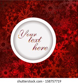 white circular frame. merry christmas