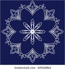 white circular ornament