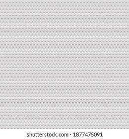 White Circular Seamless Vector Pattern suitable for Soft Elegant Ceramic Tile used in Sanitary Ware, Textured Metal Sheet look a like with Metallic Buttons, Flawless Harmonious Technology Background.