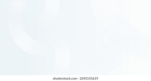 White cirlces on white abstract background. 