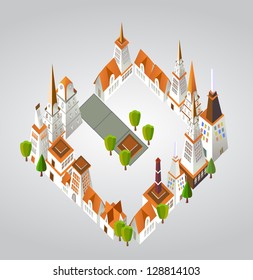 White city background