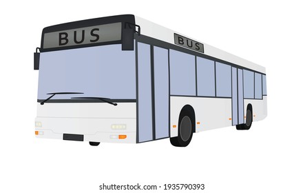 White City Bus. Vector Illustration