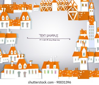 White city stickers background