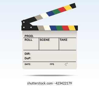 White Clapperboard