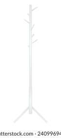 White classic hang rack. vector