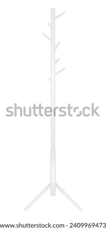 White classic hang rack. vector
